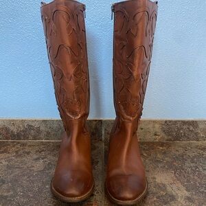 Roan Ellia Brown Leather Boots